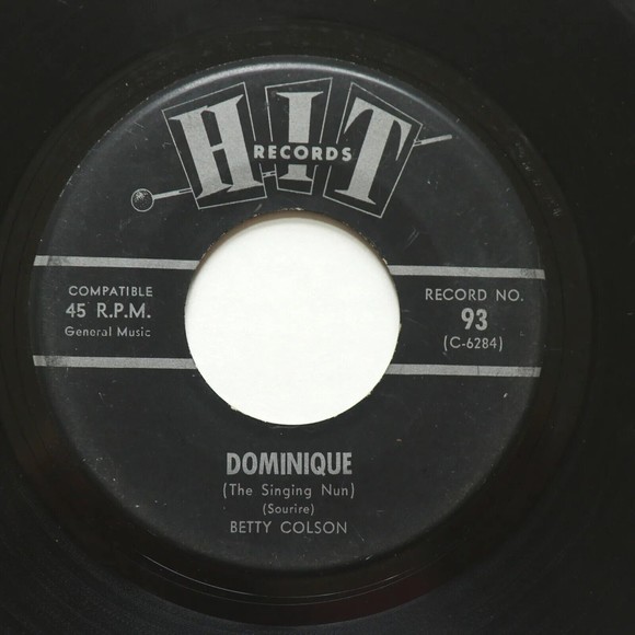 Betty Colson / Tom Tripp 45 rpm Vinyl Dominique / Since I Fell For You 7" Single - Picture 3 of 10